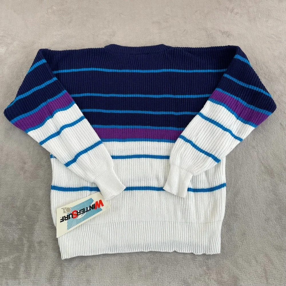 Vintage OP Ocean Pacific‎ Sweater Men Large Multi Knit 80s 90s Surf Beach Crew